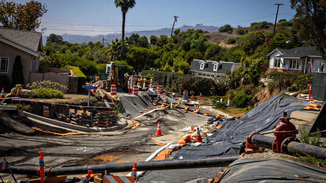 The Portuguese Bend Community on the Rancho Palos Verdes were an evacuation warning has been issued due to ectricity being cut 