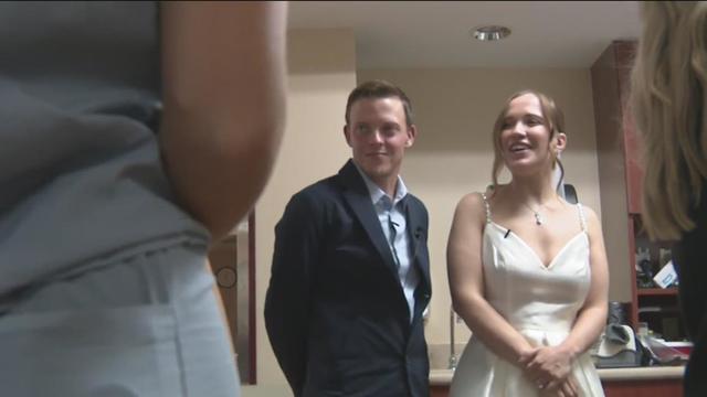 Michigan newlyweds born prematurely return to the hospital where their love story began 