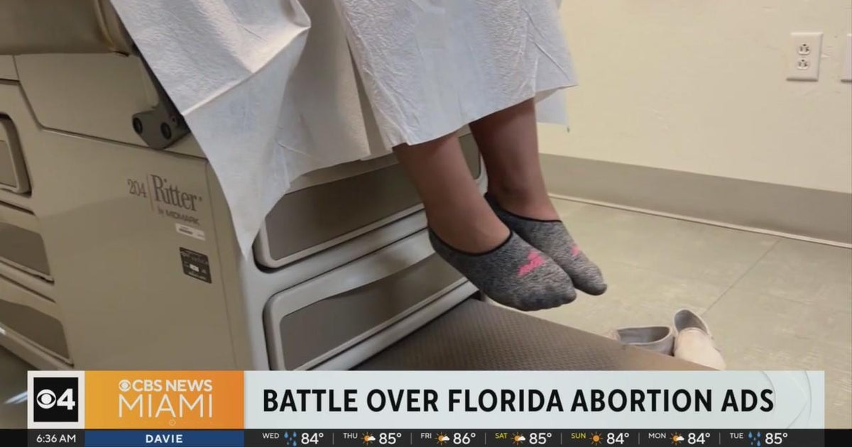 Florida remains blocked on abortion ad - CBS Miami