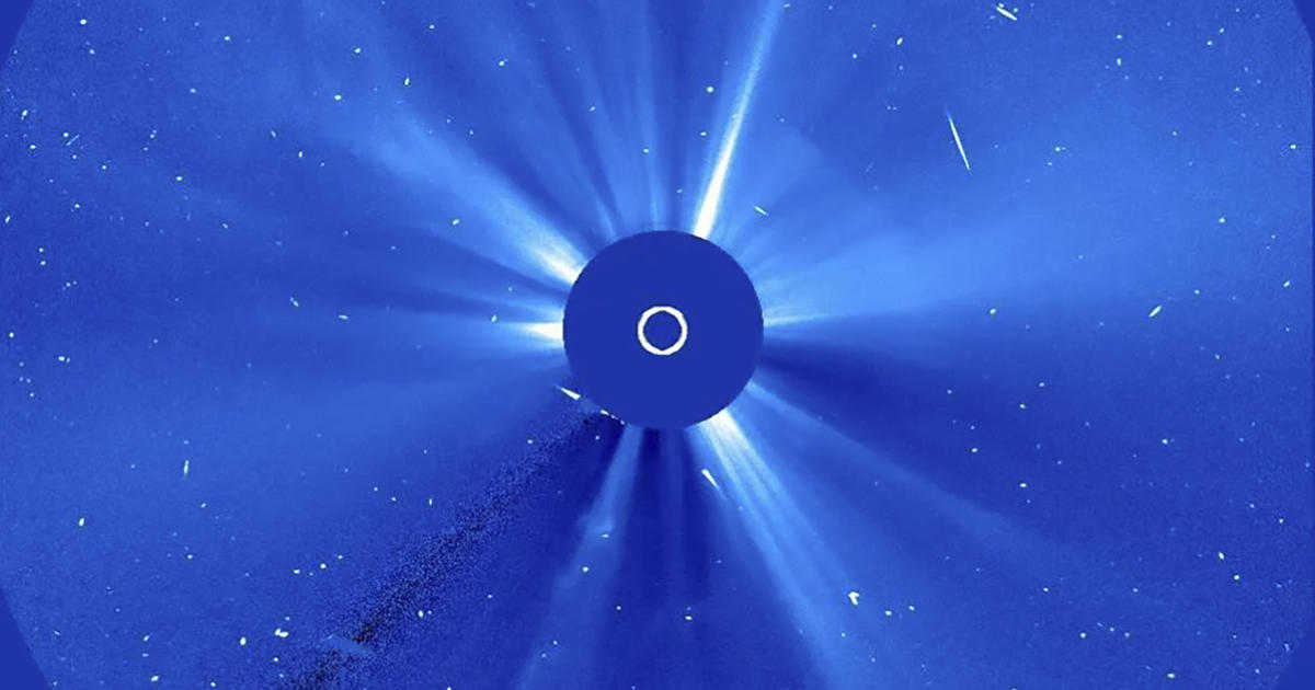 "Halloween comet" disintegrates after flying close to the sun, video shows