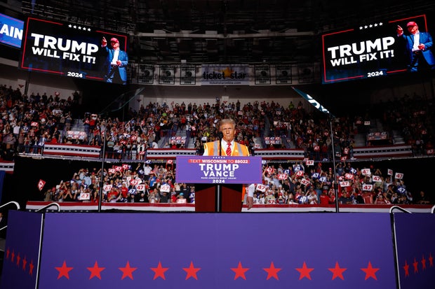 Donald Trump Campaigns In The Swing State Of Wisconsin