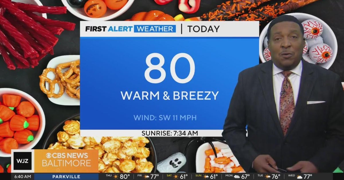 Warm and Breezy Halloween ahead - CBS Baltimore