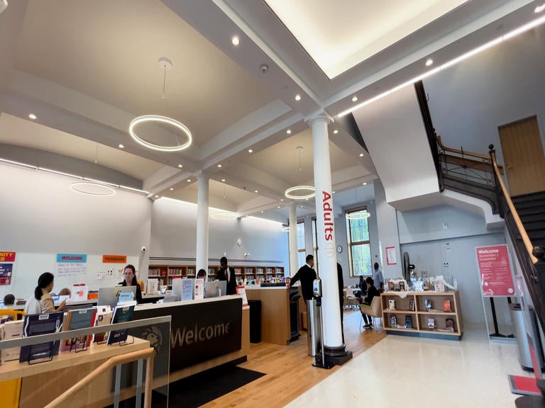 Harlem's historic 125th Street library branch reopens after renovations