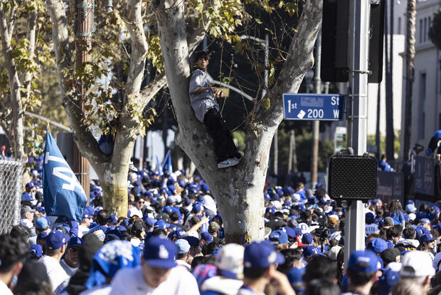 BASEBALL-MLB-DODGERS-PARADE 