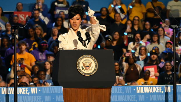 West Allis Wisconsin Rally With Cardi B and Kamala Harris 