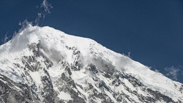 View Of The Himalayas From Tsergo Ri Mountain 