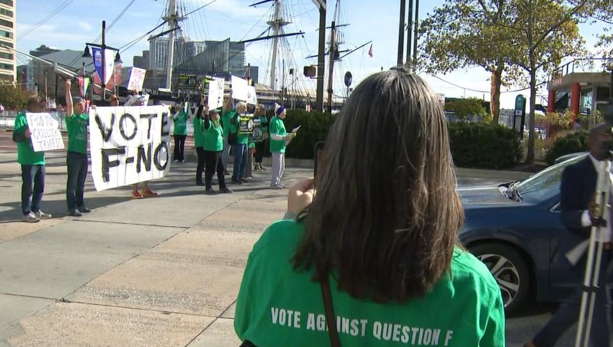 Baltimore groups protest Question F, a ballot measure vital for