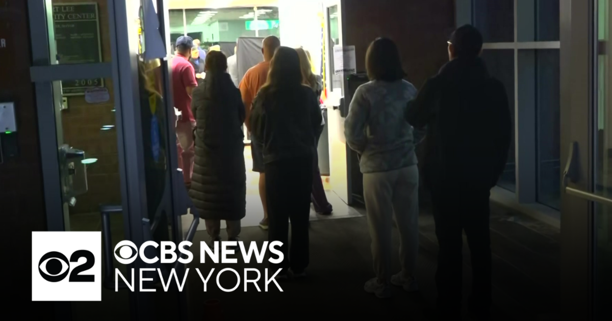 Voters in New Jersey cast their ballots early on Election Day