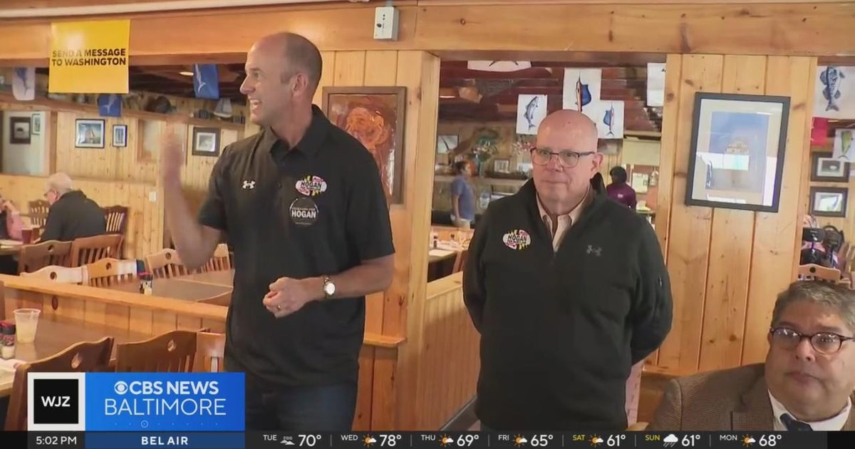U.S. Senate candidate Larry Hogan makes final pitch to voters - CBS Baltimore