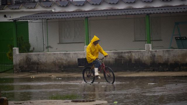 Evacuation of people due to Hurricane Rafael in Cuba 