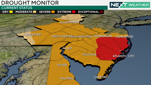 Drought monitor for Nov. 7, 2024 