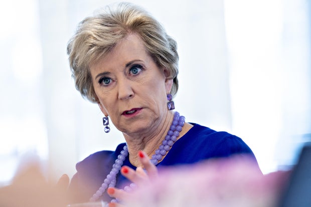 Former Small Business Administration Administrator Linda McMahon Interview
