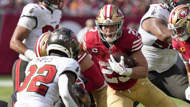 San Francisco 49ers running back Christian McCaffrey 