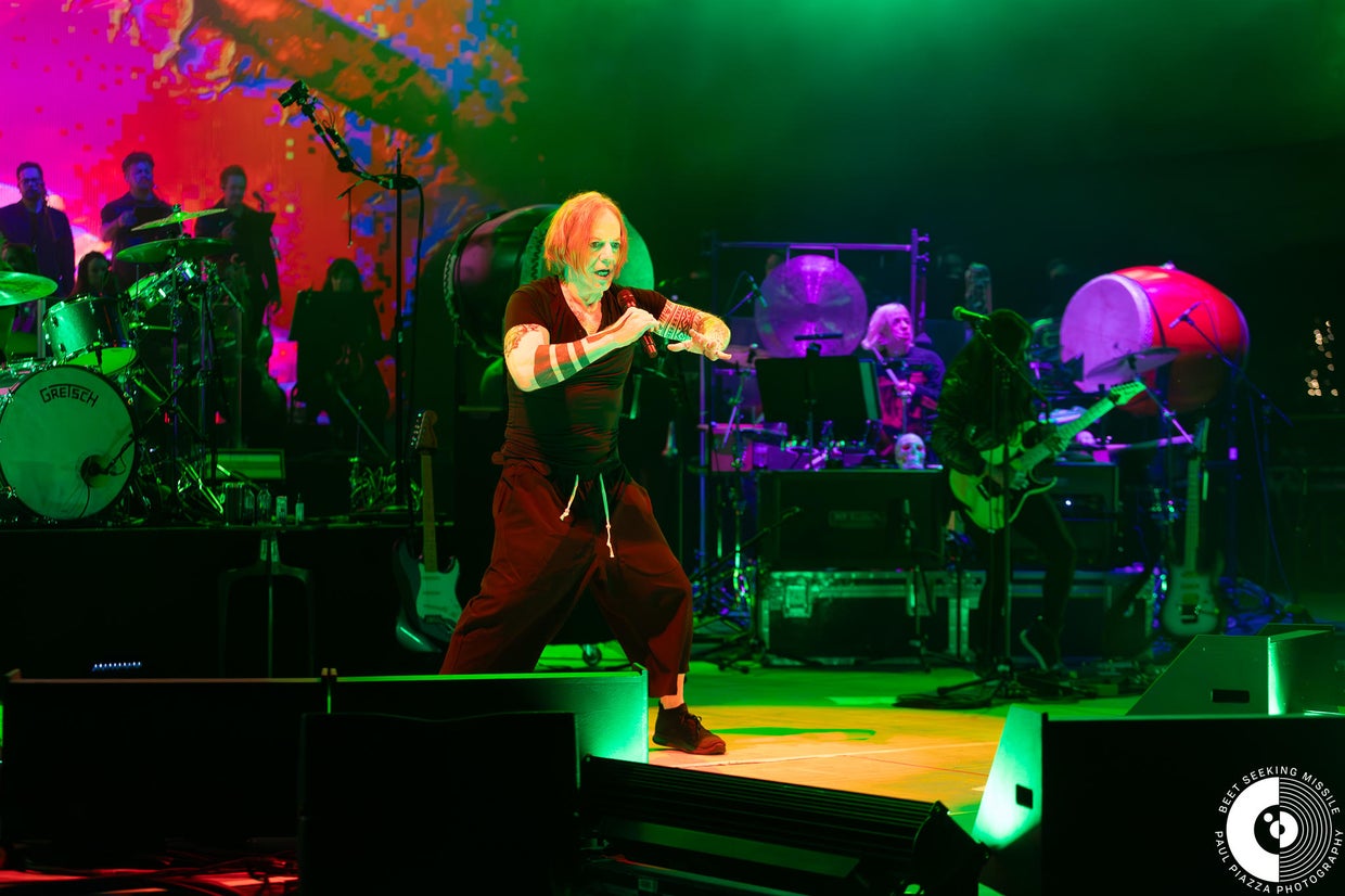 Danny Elfman performs at the Shoreline Amphitheatre