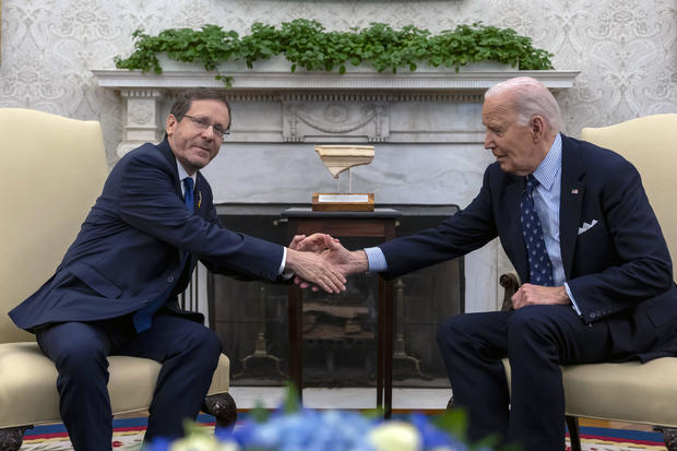 Biden meets with Israel’s Herzog on Middle East conflict, humanitarian aid to Gaza