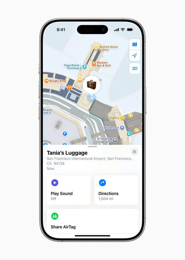 AirTag users will soon be able to share their location with airlines
Aitrend AirTag users will soon be able to share their location with airlines
Aitrend