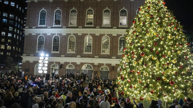 Faneuil Hall Marketplace Christmas Tree Lighting 2022 