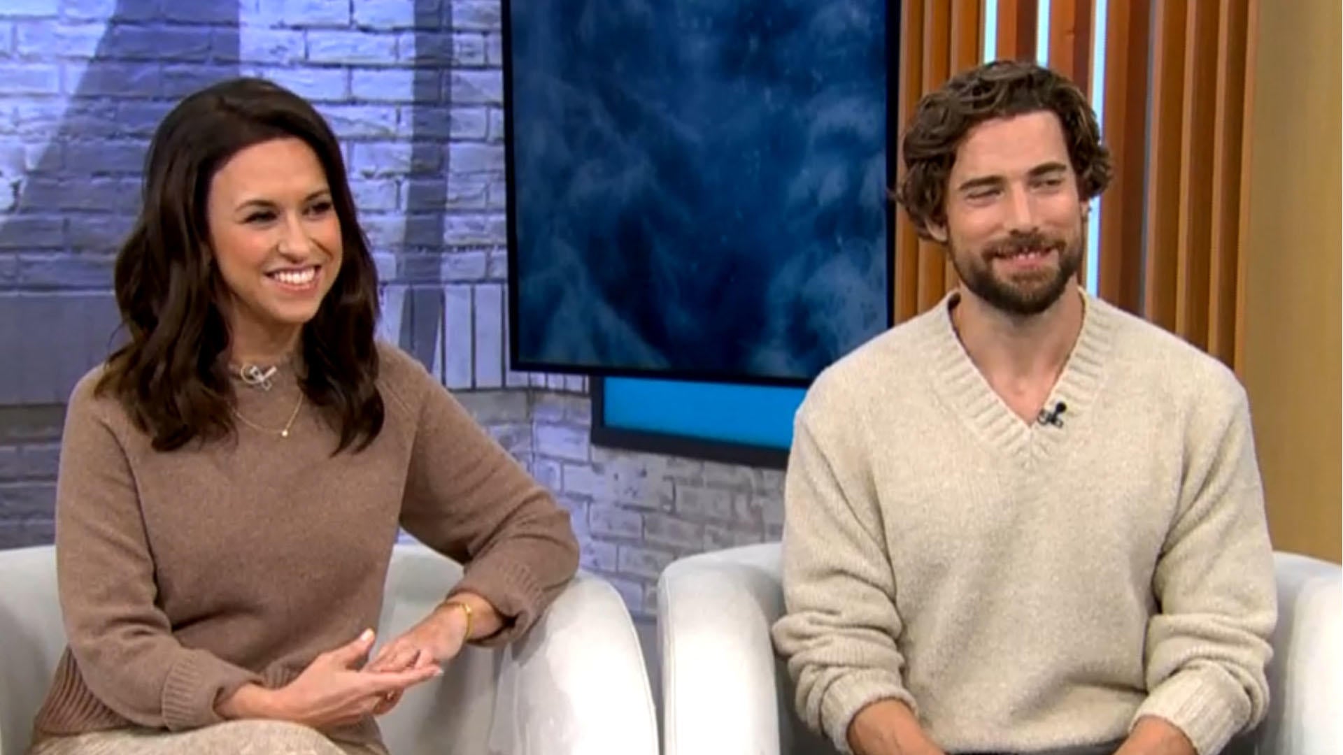 Lacey Chabert and Dustin Milligan on teaming up for \, image size:1920x1080