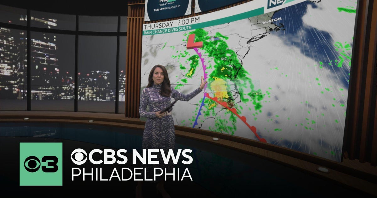 Most of rain chance for Philadelphia region shifts south; city and ...