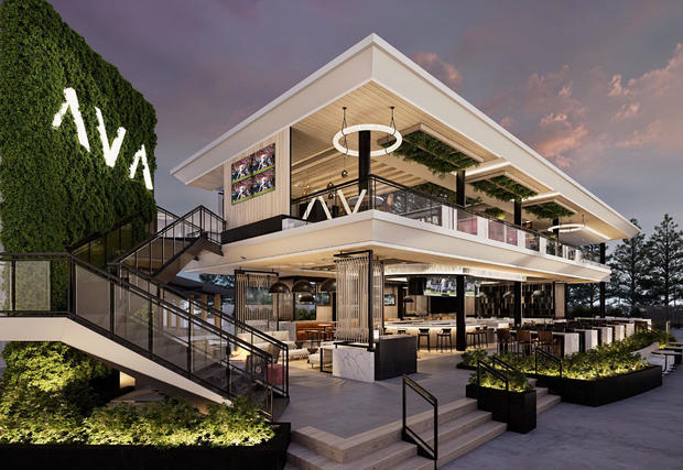 AVA Rooftop Bar at Xfinity Live! rendering 