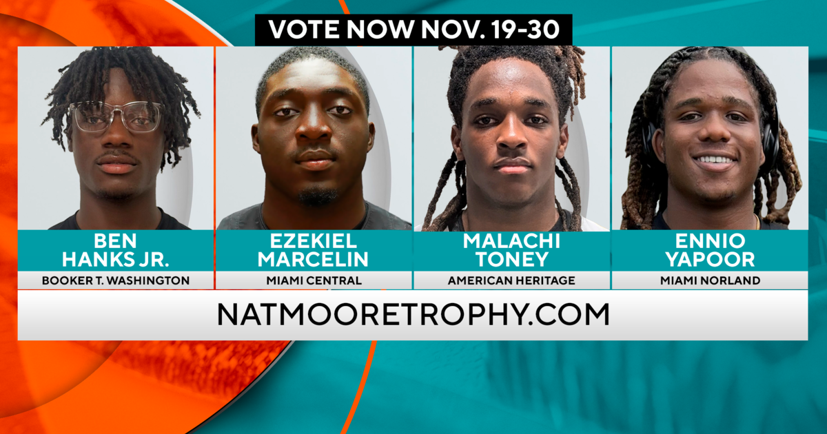 Nat Moore Trophy: CBS News Miami announces four finalists for 2024