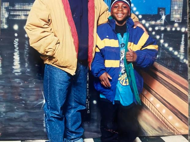 Ronald Silver I with his son as a child. Baltimore DPW employee Silver died in August 2024 after overheating while on the job. 