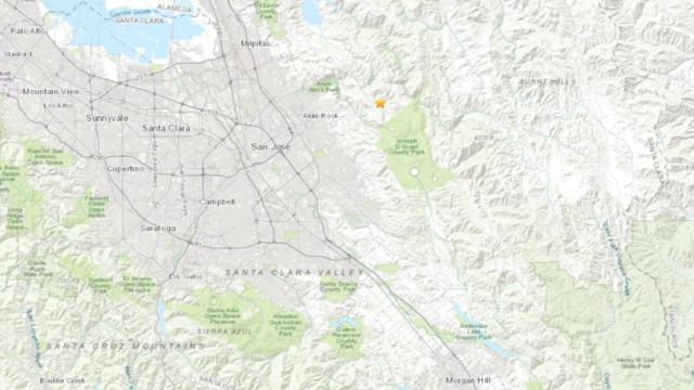 San Jose earthquake map 