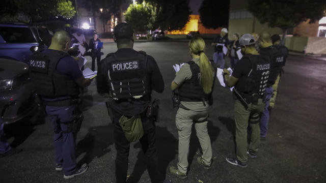 ICE agents raid to arrest illigal immigrants. 