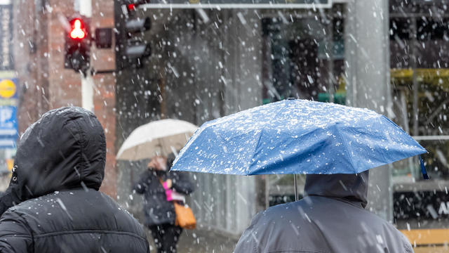 Snow in Hamburg 