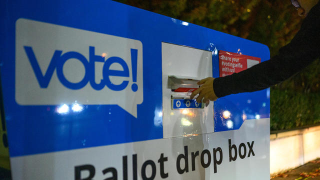 Voters in Washington Drop Off Early Ballots On Eve Of Election Day 