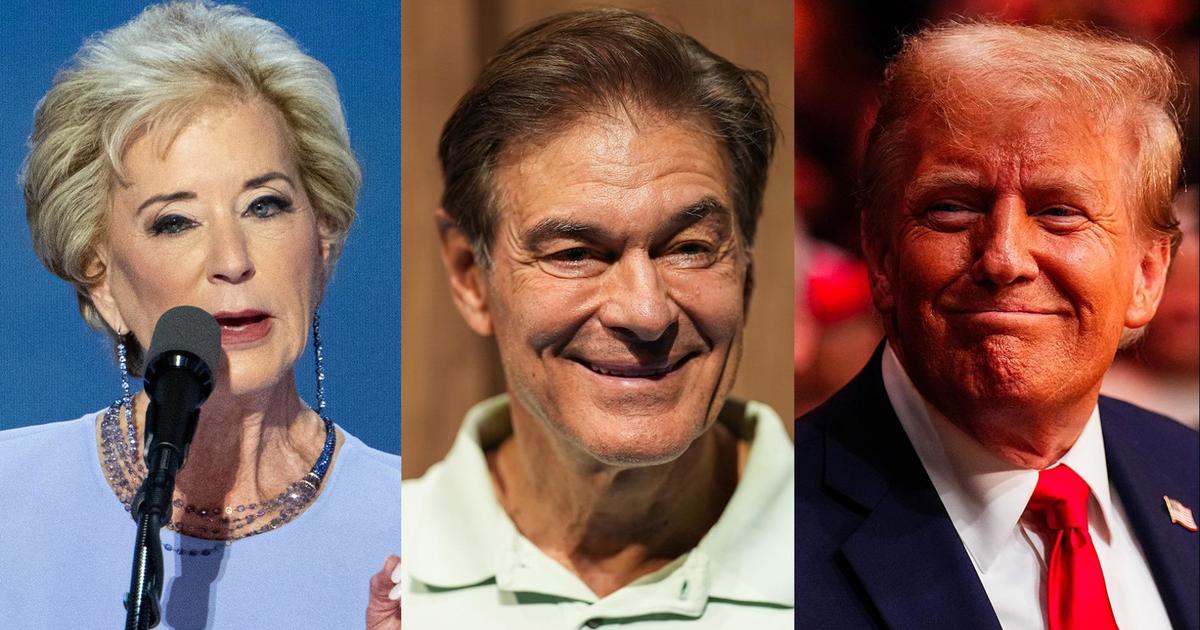 Trump taps Linda McMahon for education secretary, Dr. Oz for Medicare & Medicaid administrator