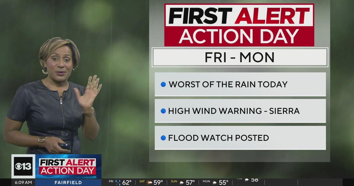 How much rain is the Sacramento Valley expecting today?