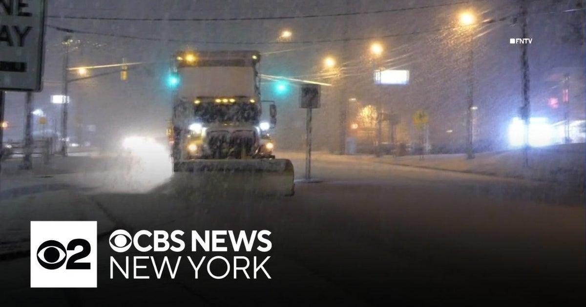 Snow coating New Jersey roads, causing icy conditions - CBS New York