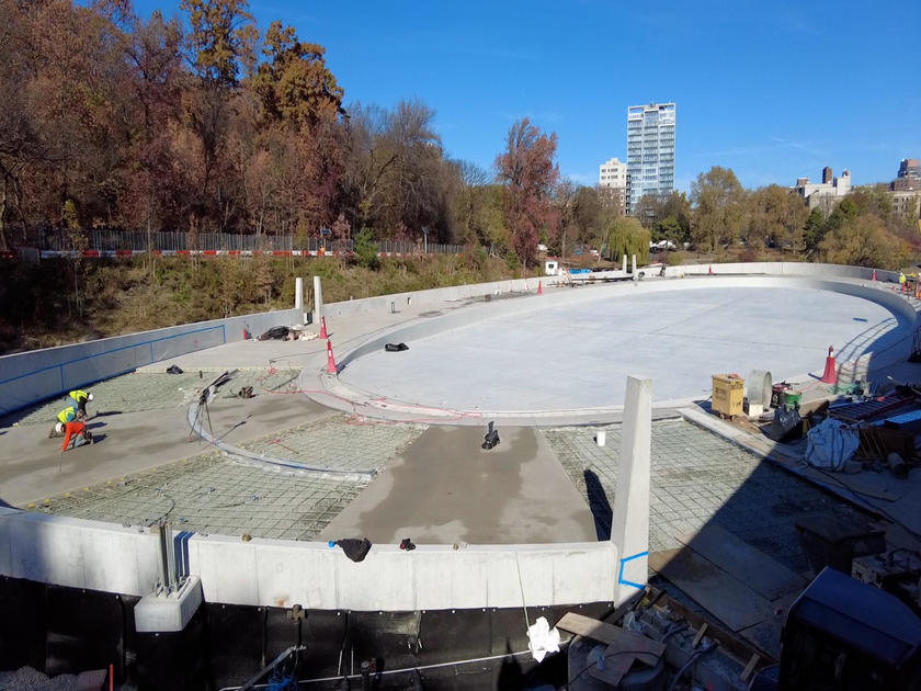 Central Park Conservancy is finalizing construction of the Harlem Meer