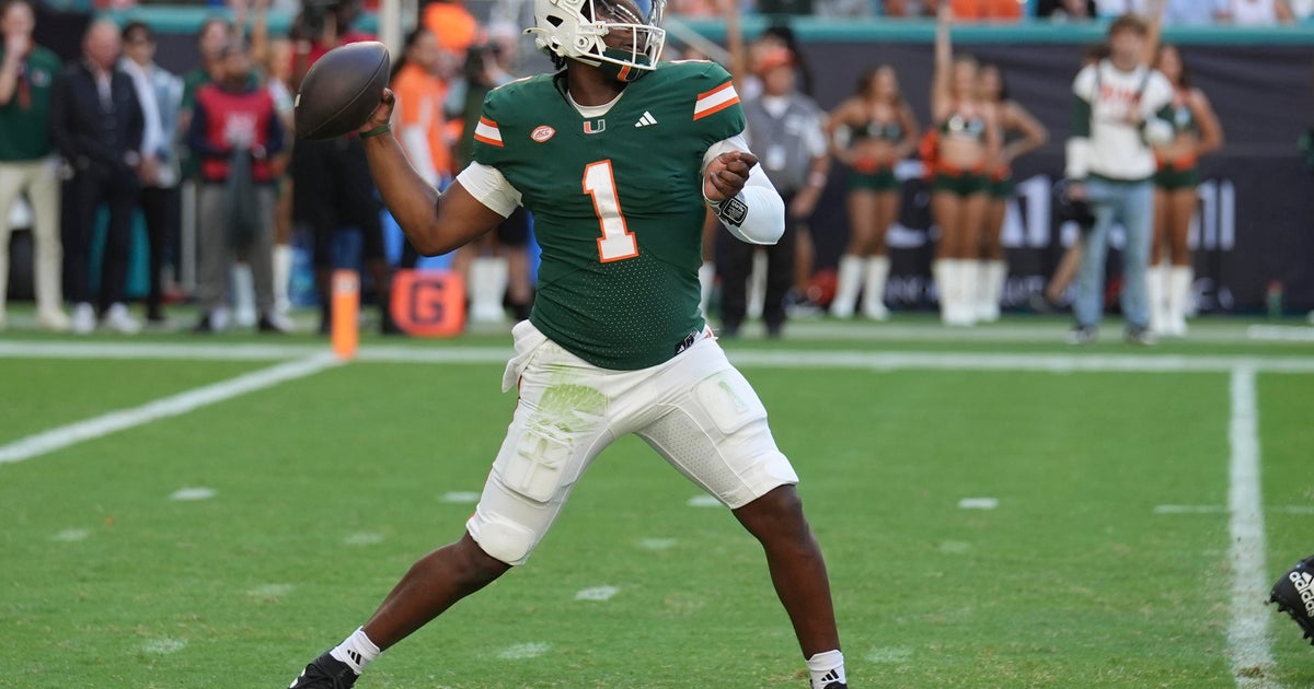 Cam Ward breaks Bernie Kosar’s 1984 single-season Miami passing yards and completions records Cam Ward breaks Bernie Kosar’s 1984 single-season Miami passing yards and completions records