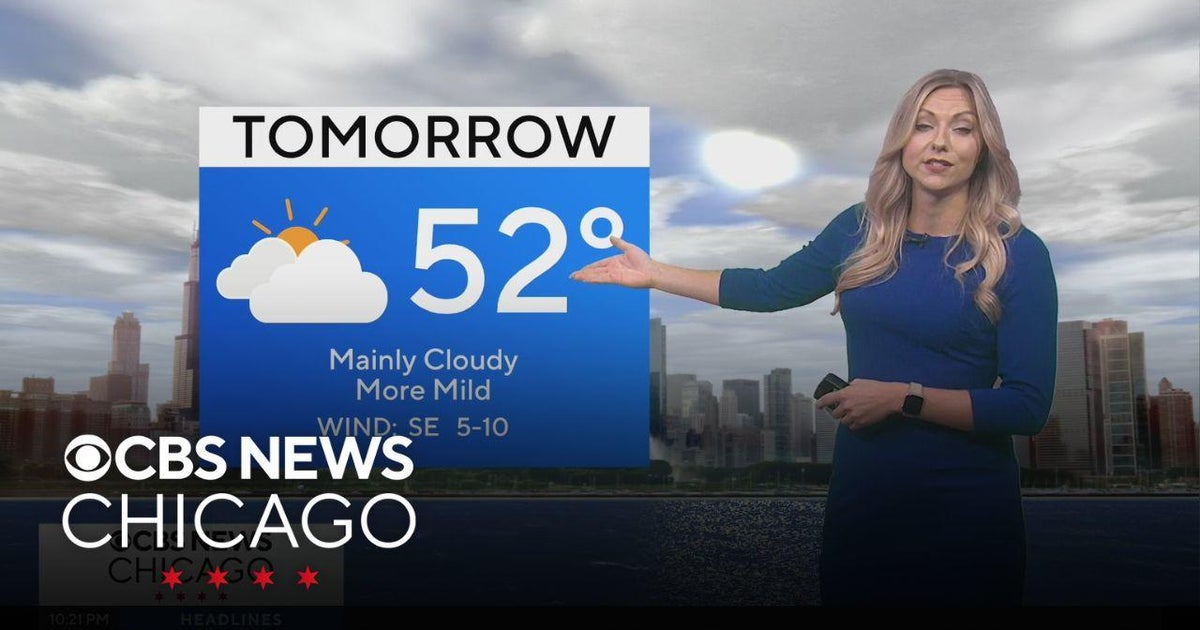 Mainly cloudy and mild Monday for Chicago - CBS Chicago