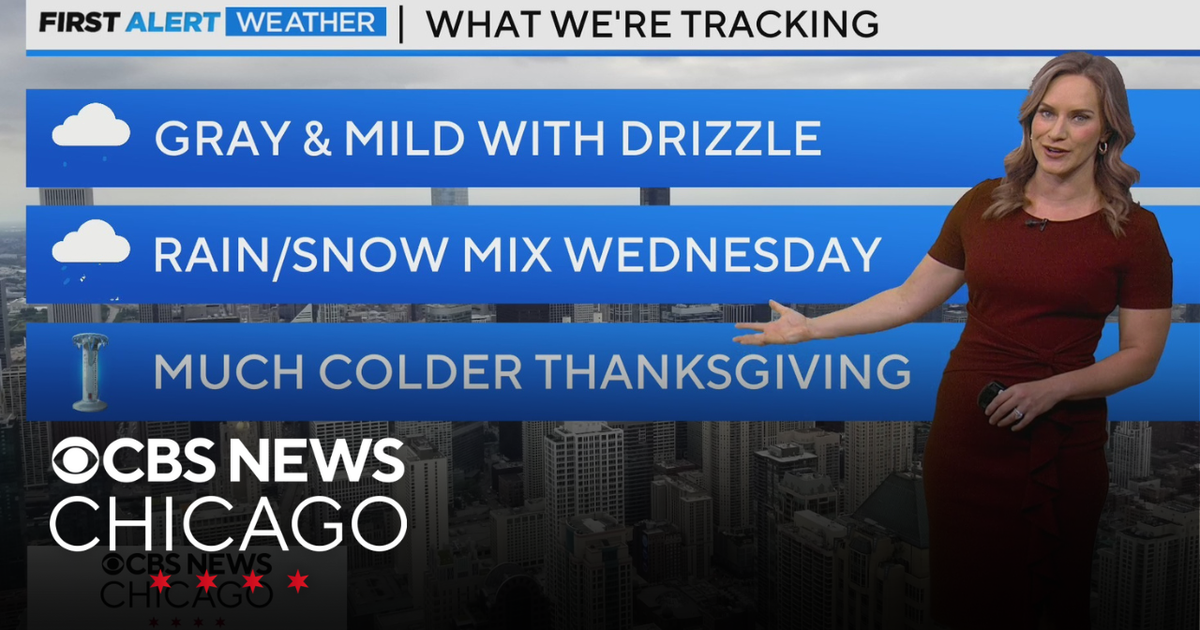 Mild day on Monday before temperature drop in Chicago - CBS Chicago