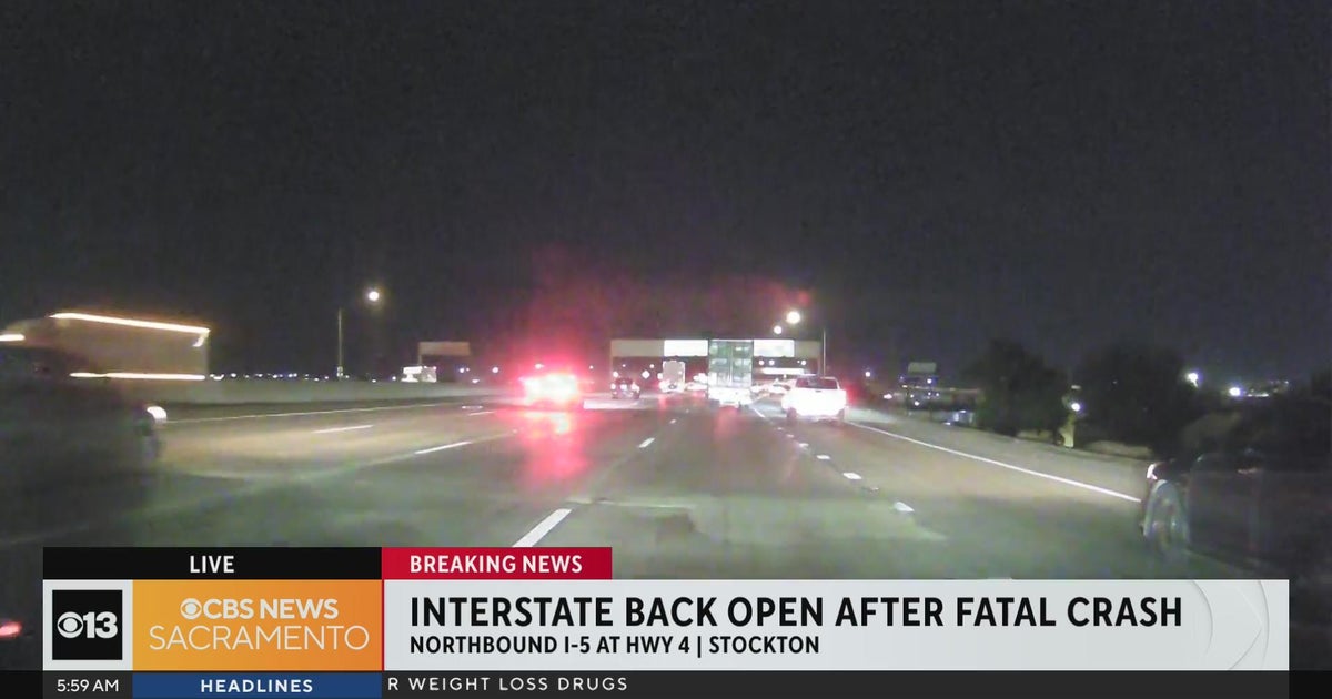 I-5 in Stockton reopens after deadly crash