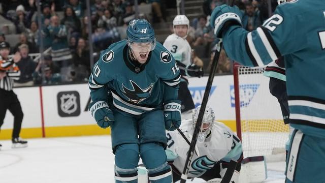 San Jose Sharks center Klim Kostin 