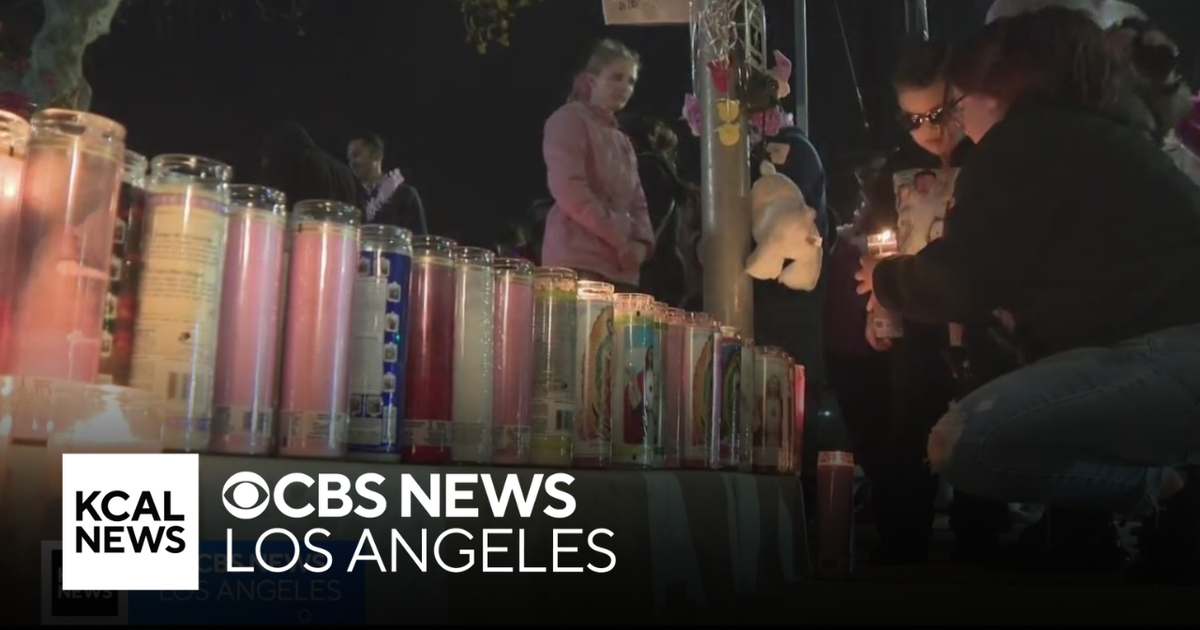 Vigil held for two Rialto girls killed in crash with suspected DUI ...