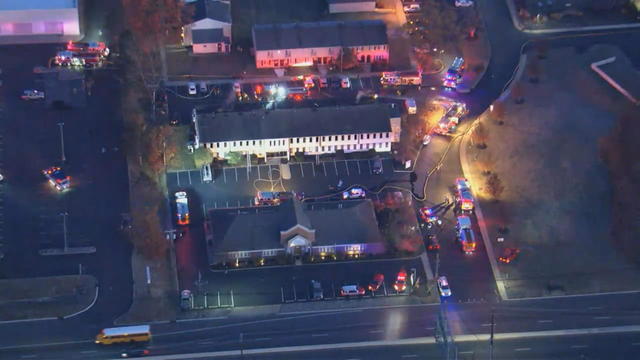 Three-alarm fire in Maple Shade, New Jersey 