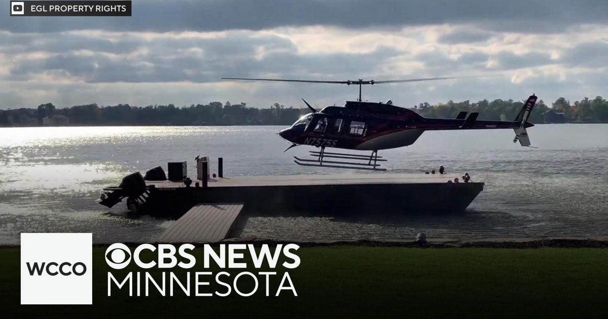Man suing Minnesota city over helicopter access to lake shore property