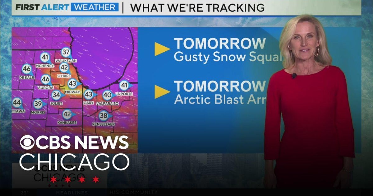Gusty snow squalls coming Wednesday in Chicago - CBS Chicago
