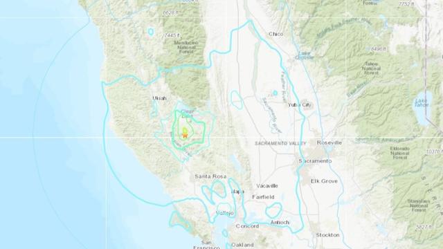 Lake County earthquake map 