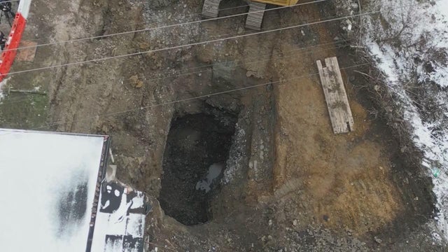 Photos show sinkhole and abandoned mine where Pennsylvania