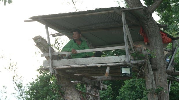 Farmer watchtower in Thailand
