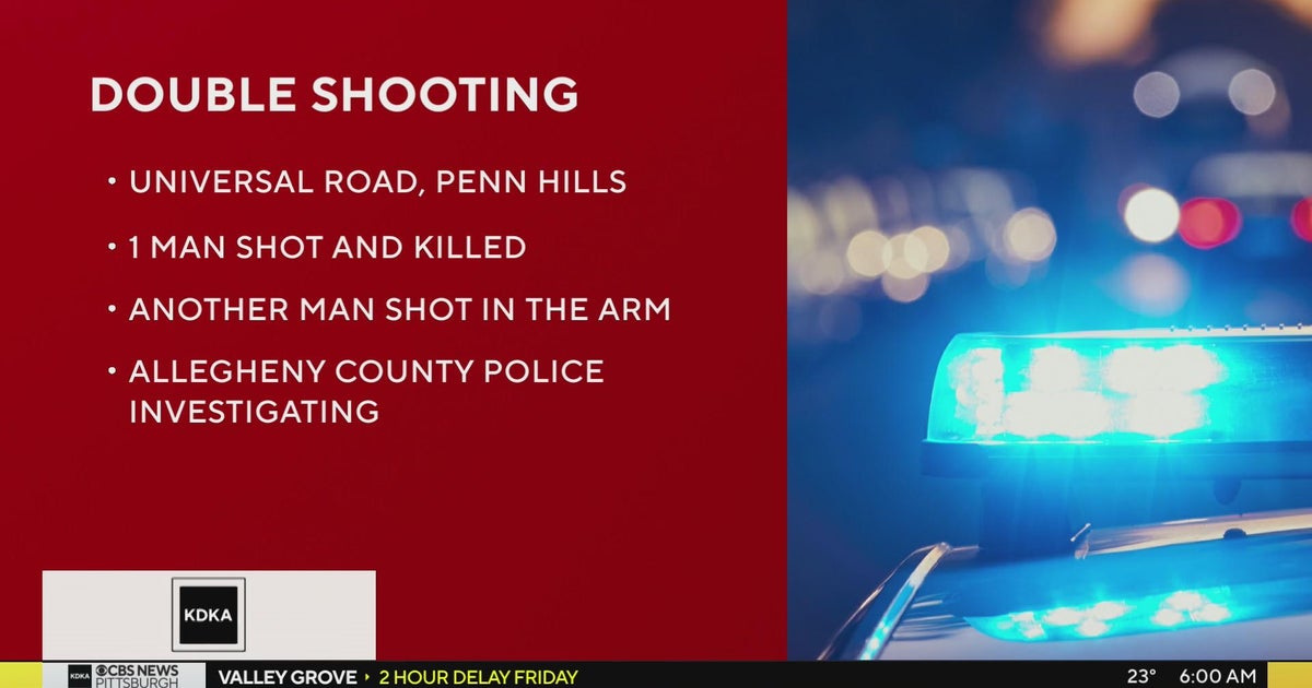 One shot, one hospitalized in double shooting - CBS Pittsburgh