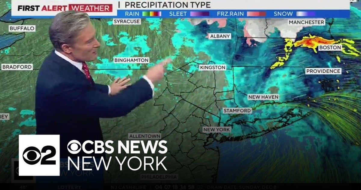 First Alert Weather: Cloudy, more rain Tuesday in NYC - 12/9/24 - CBS ...