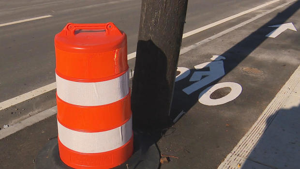 Newton bike lane 