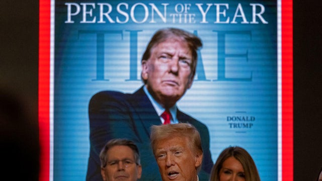 President-elect Donald Trump speaks at the New York Stock Exchange on Dec. 12, 2024, in New York City. 